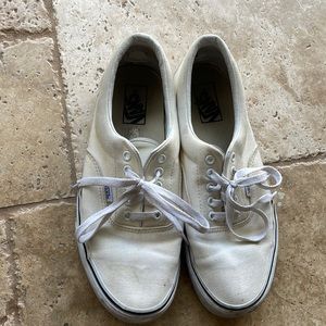 Vans. Well loved.  Cream